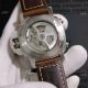 Copy Panerai Luminor FLYBACK SS Brown Leather Bnad Watch PAM524 (5)_th.jpg